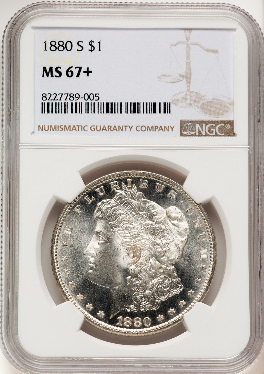1880-S Morgan Dollar NGC MS67+ (782132018)