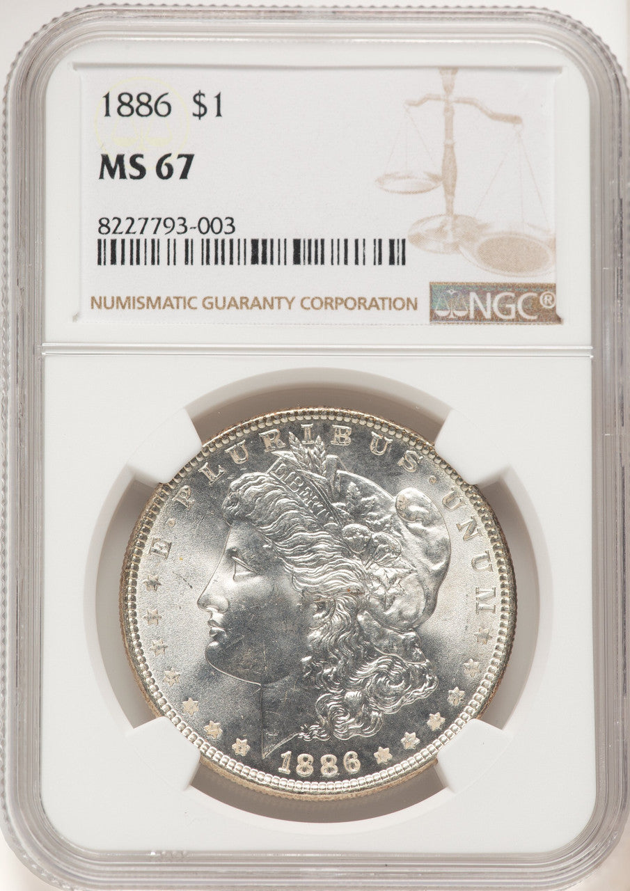 1886 Morgan Dollar NGC MS67 (782132027)