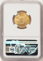1993 Gold Eagle 1/4 oz Brown Label NGC MS69 (782175006)