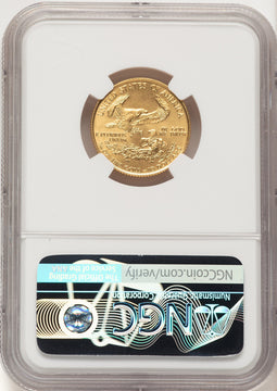 1993 Gold Eagle 1/4 oz Brown Label NGC MS69 (782175009)