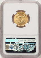 1993 Gold Eagle 1/4 oz Brown Label NGC MS69 (782175009)