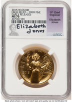 2015-W G$100 American Liberty High Relief ER Elizabeth Jones NGC MS70