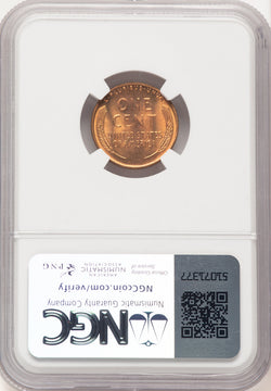 1954 1C RD Lincoln Cent NGC MS67 (782214006)