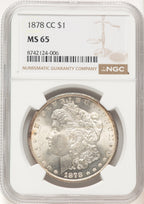 1878-CC Morgan Dollar NGC MS65 (782214020)