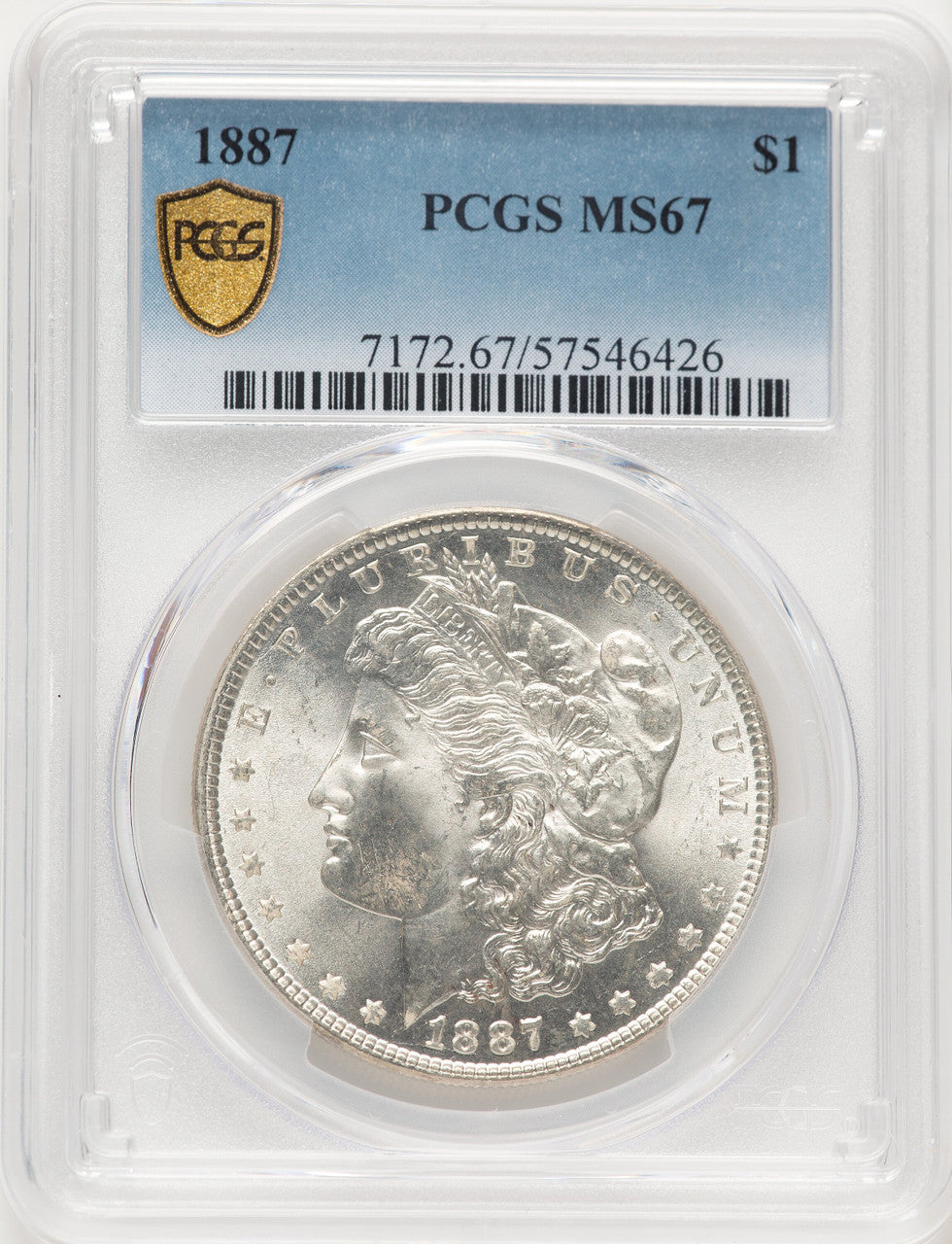 1887 Morgan Dollar PCGS MS67 (782214026)