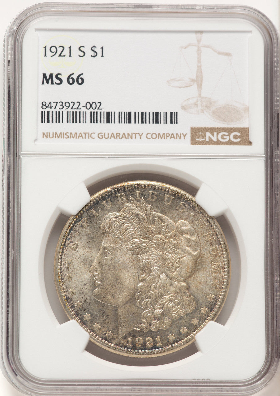 1921-S Morgan Dollar NGC MS66 (782214042)