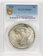 1928 Peace Dollar PCGS MS64 (782214043)