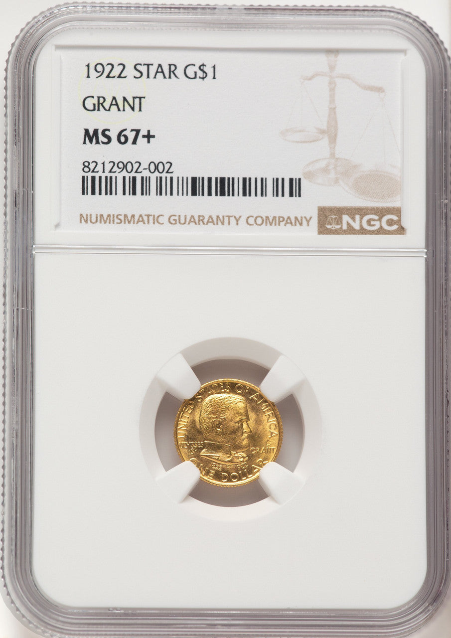 1922 G$1 Grant With Star Commemorative Gold NGC MS67+ (782214070)