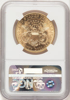 1907-D $20 Brown Label Liberty Double Eagle NGC MS66