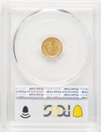 1849-O G$1 Open Wreath Blue Gradient Gold Dollar PCGS MS63