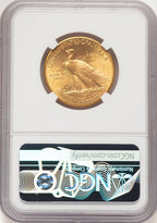 1914-D $10 Brown Label Indian Eagle NGC MS66