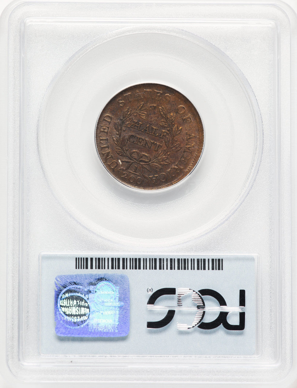 1804 1/2 C Crosslet 4 Stems BN Half Cent PCGS MS64