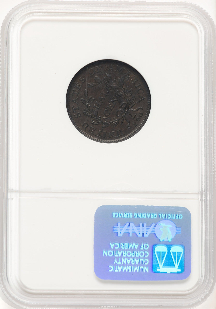 1808 1/2 C C-3 BN Half Cent NGC AU58
