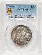 1959-D 50C Franklin Half Dollar PCGS MS67