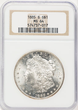 1885-S Morgan Dollar NGC MS64