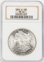 1885-S Morgan Dollar NGC MS64