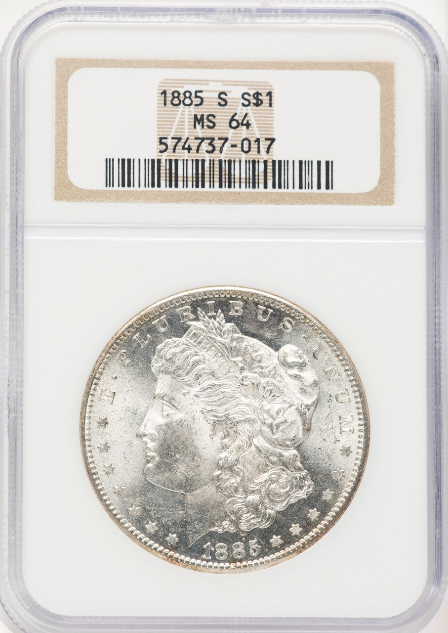 1885-S Morgan Dollar NGC MS64