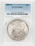 1899-S Morgan Dollar PCGS MS62