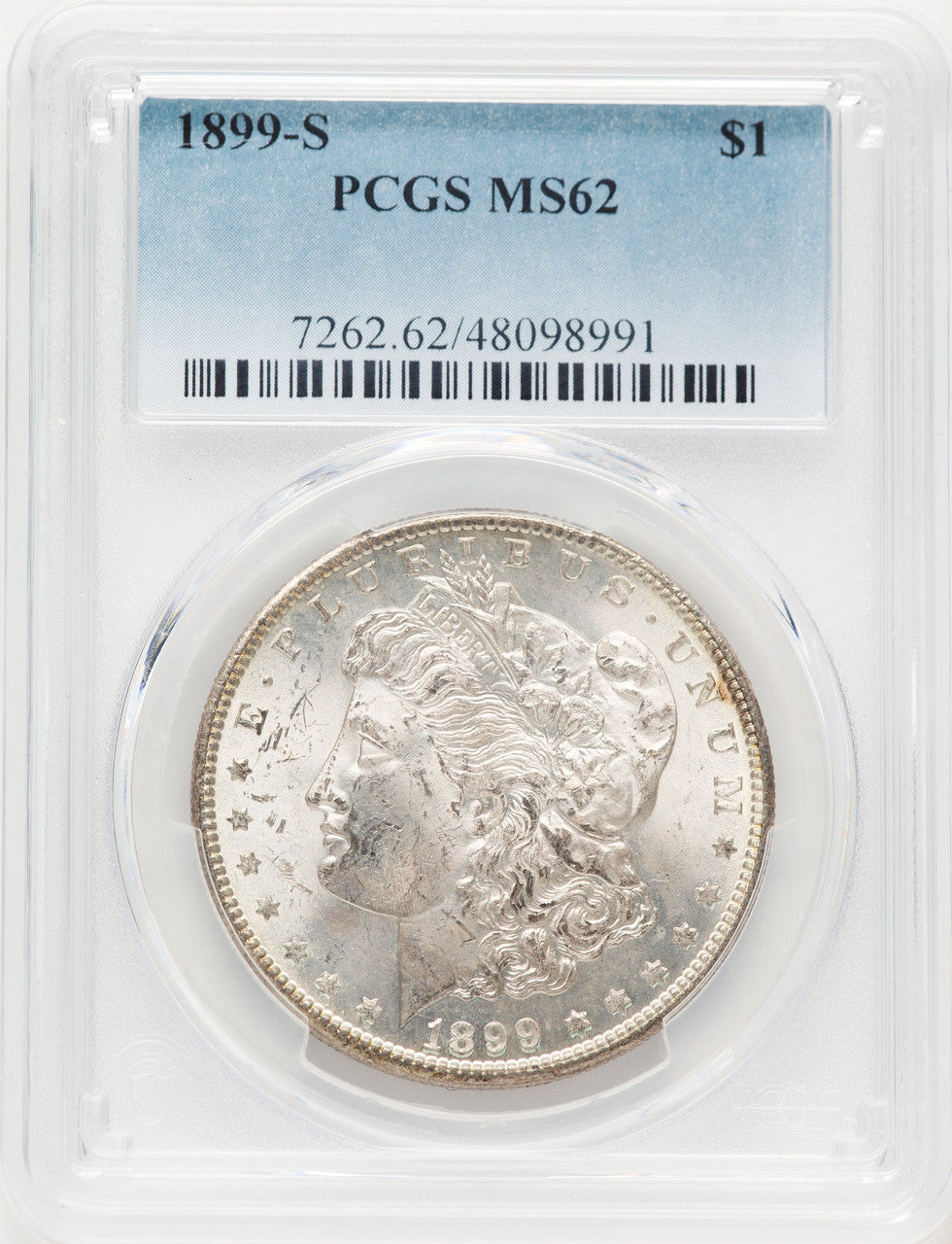 1899-S Morgan Dollar PCGS MS62