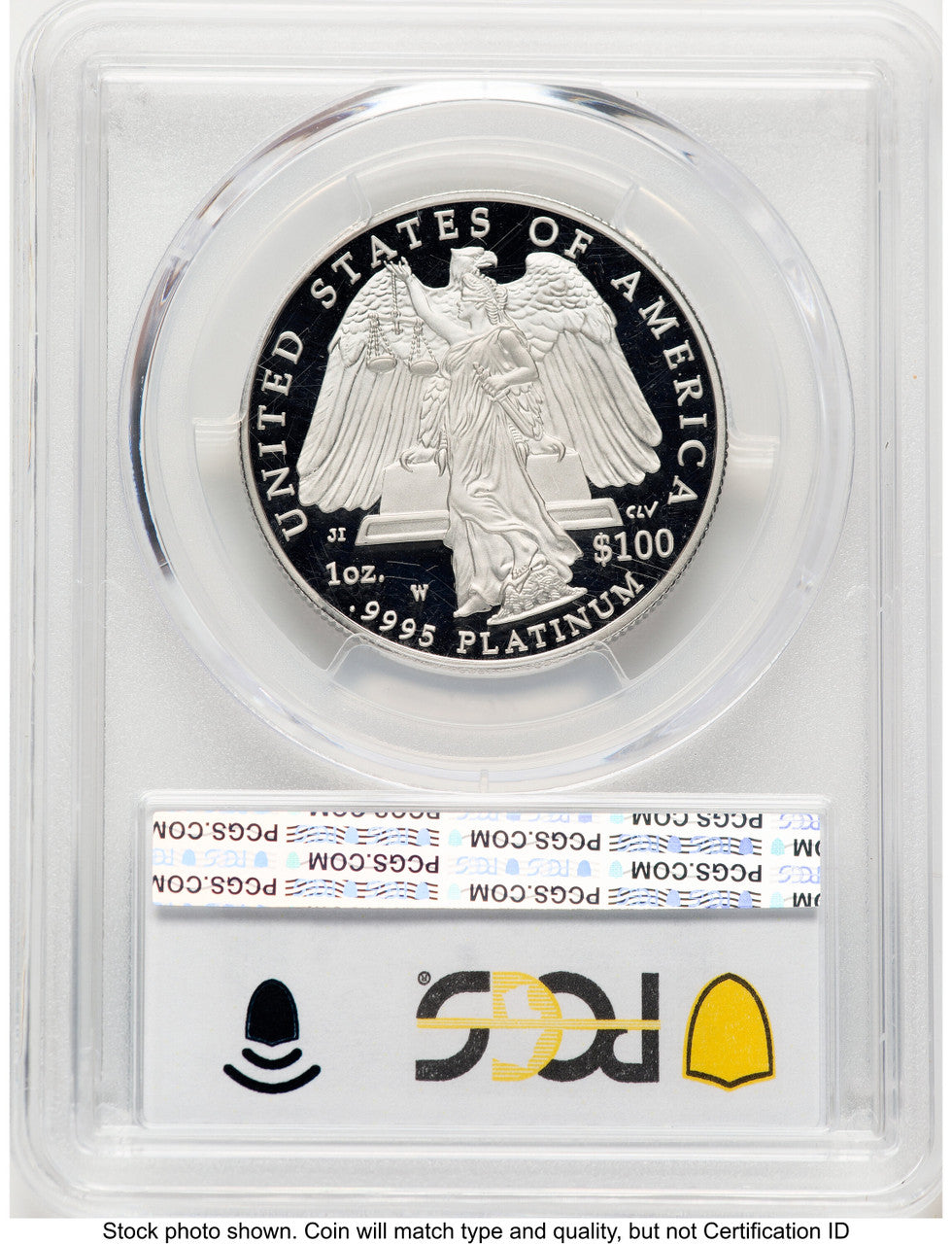 2008-W Proof Platinum Eagle 1 oz Blue Gradient PCGS PR70 (782461070)