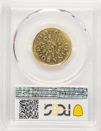 C.BECHTLER $5 DATE P.E. Territorial Gold PCGS MS61