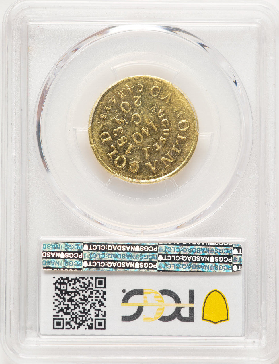 C.BECHTLER $5 DATE P.E. Territorial Gold PCGS MS61