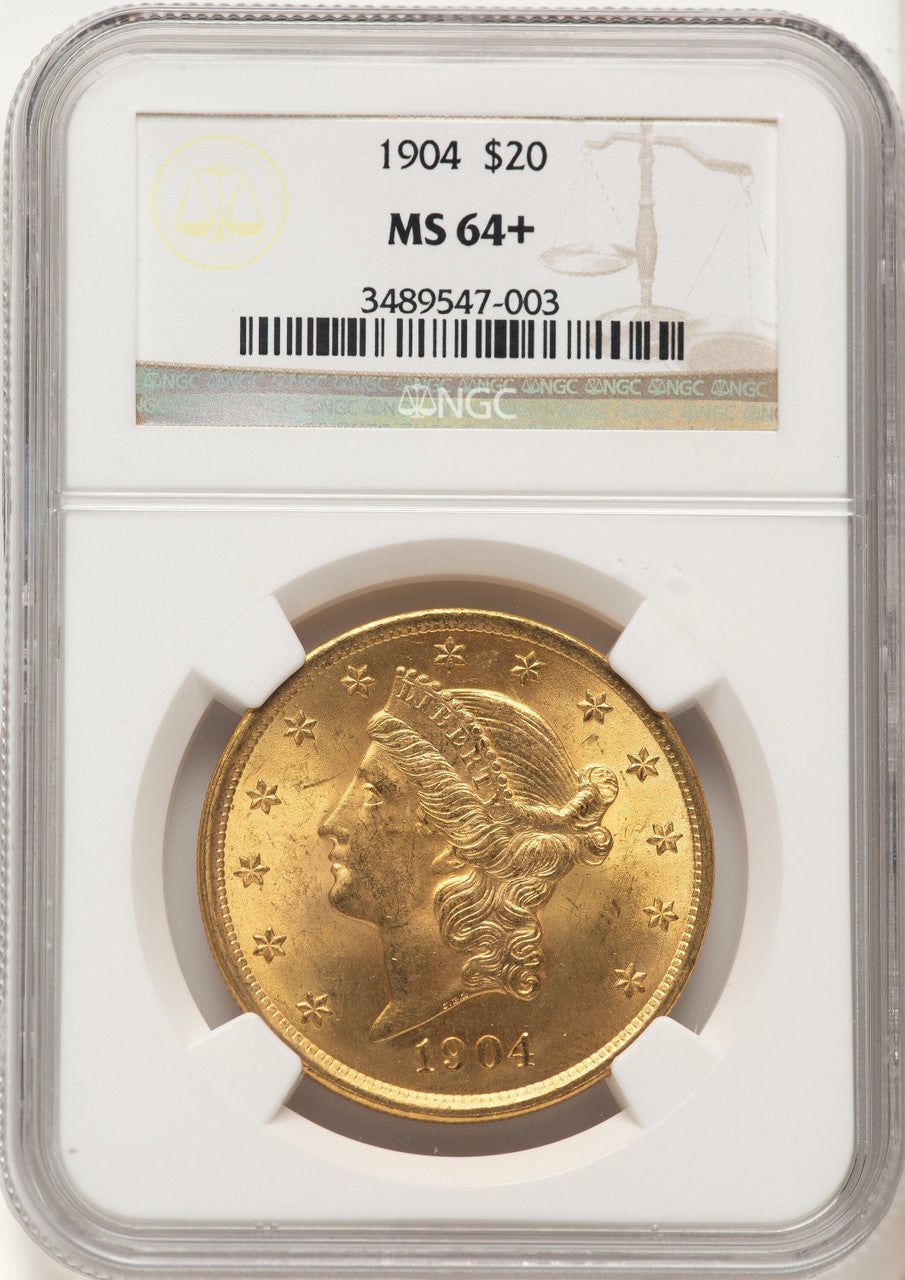 1904 $20 Liberty Liberty Double Eagle NGC MS64+ (782471129)