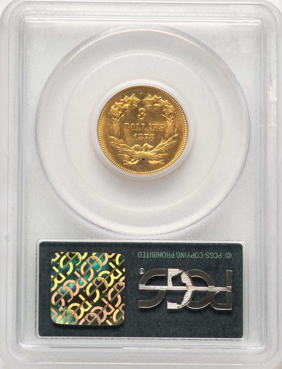 1878 $3 Three Dollar Gold Pieces PCGS MS61 (782565002)