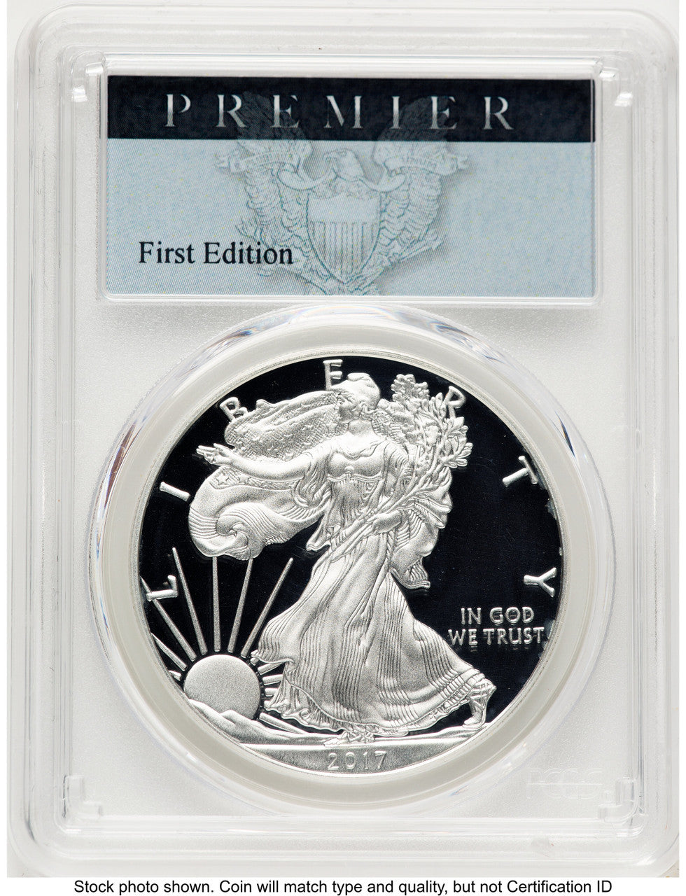2017-S Proof Silver Eagle Congratulations Set 1 oz Premier Label PCGS PR70