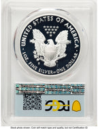 2019-S Proof Silver Eagle 1 oz FDI Flag PCGS PR70