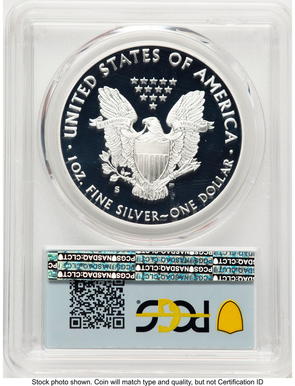 2019-S Proof Silver Eagle 1 oz FDI Flag PCGS PR70