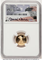 2021-W Type 2 Proof Gold Eagle 1/10 oz FDI Jennie NGC PF70 Norris (782578048)