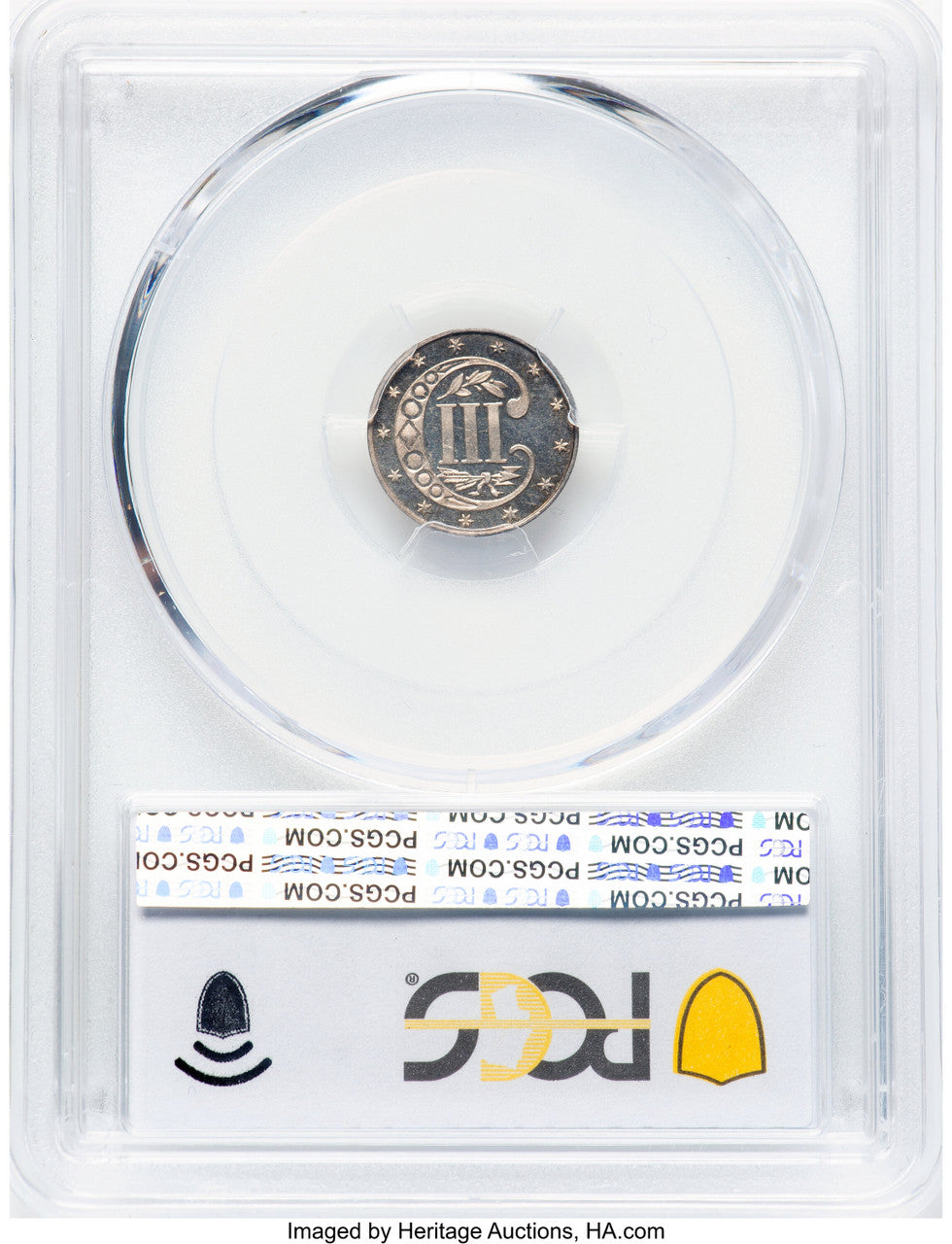1873 3CS CA CAC Proof Three Cent Silver PCGS PR64