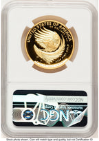 2025-W G$100 American Liberty High Relief Bunting Flag NGC PF70 (782665027)