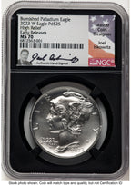 2023-W Palladium Eagle 1 oz Burnished ER Joel Iskowitz NGC MS70