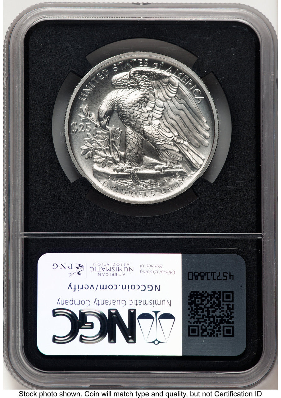 2023-W Palladium Eagle 1 oz Burnished ER Joel Iskowitz NGC MS70