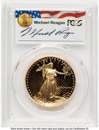 1988-W Proof Gold Eagle 1 oz Reagan Legacy Series Michael Reagan PCGS PR70