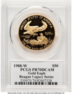 1988-W Proof Gold Eagle 1 oz Reagan Legacy Series Michael Reagan PCGS PR70