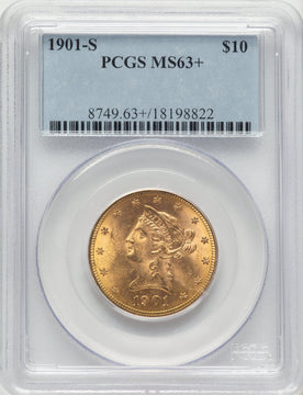1901-S $10 Liberty Eagle PCGS MS63+