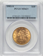 1901-S $10 Liberty Eagle PCGS MS63+