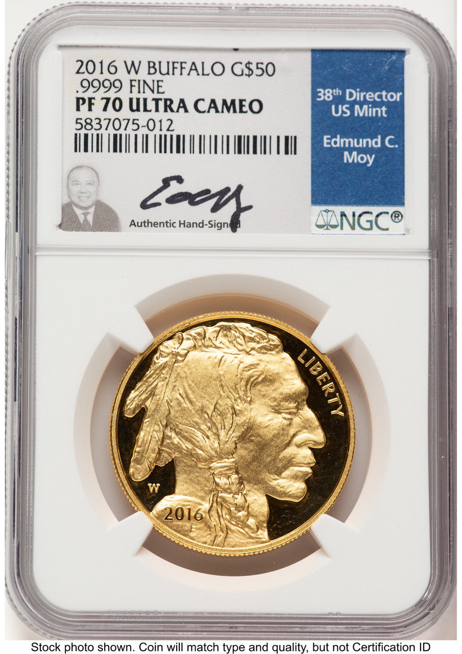 2016-W Proof Gold Buffalo 1 oz NGC PF70 Ed Moy