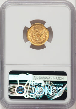 1852 $2.50 Liberty Quarter Eagle NGC MS61