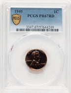 1940 1C RD Proof Lincoln Cent PCGS PR67 (782816005)
