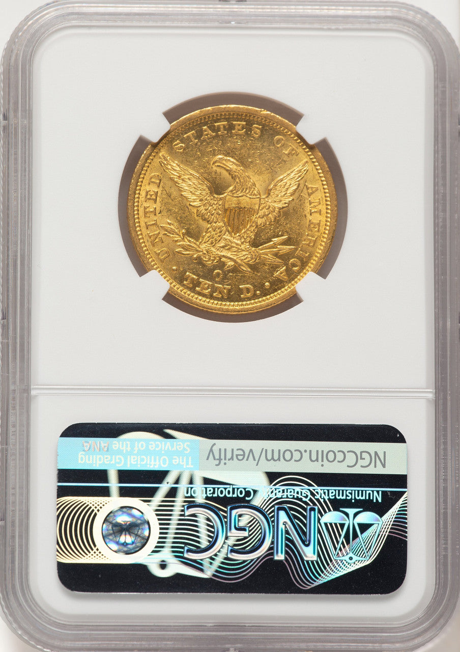 1843-O $10 Liberty Eagle NGC MS60