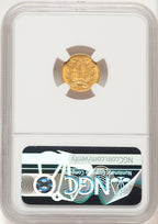 1854 G$1 Type Two Gold Dollar NGC MS61 (782838011)