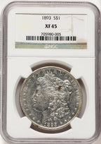 1893 Morgan Dollar NGC XF45 (782850008)