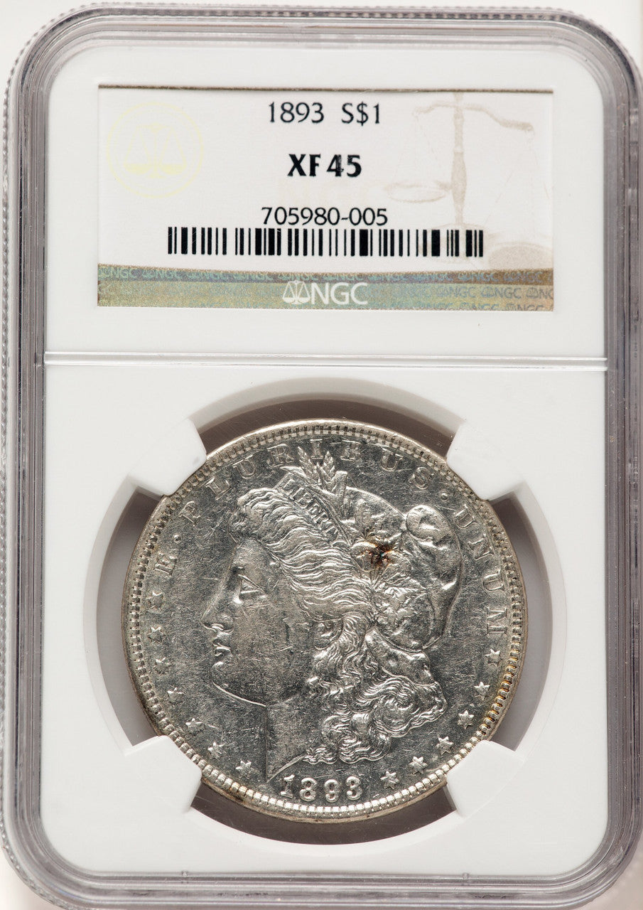 1893 Morgan Dollar NGC XF45 (782850008)
