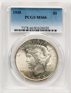 1935 Peace Dollar PCGS MS66 (782850010)