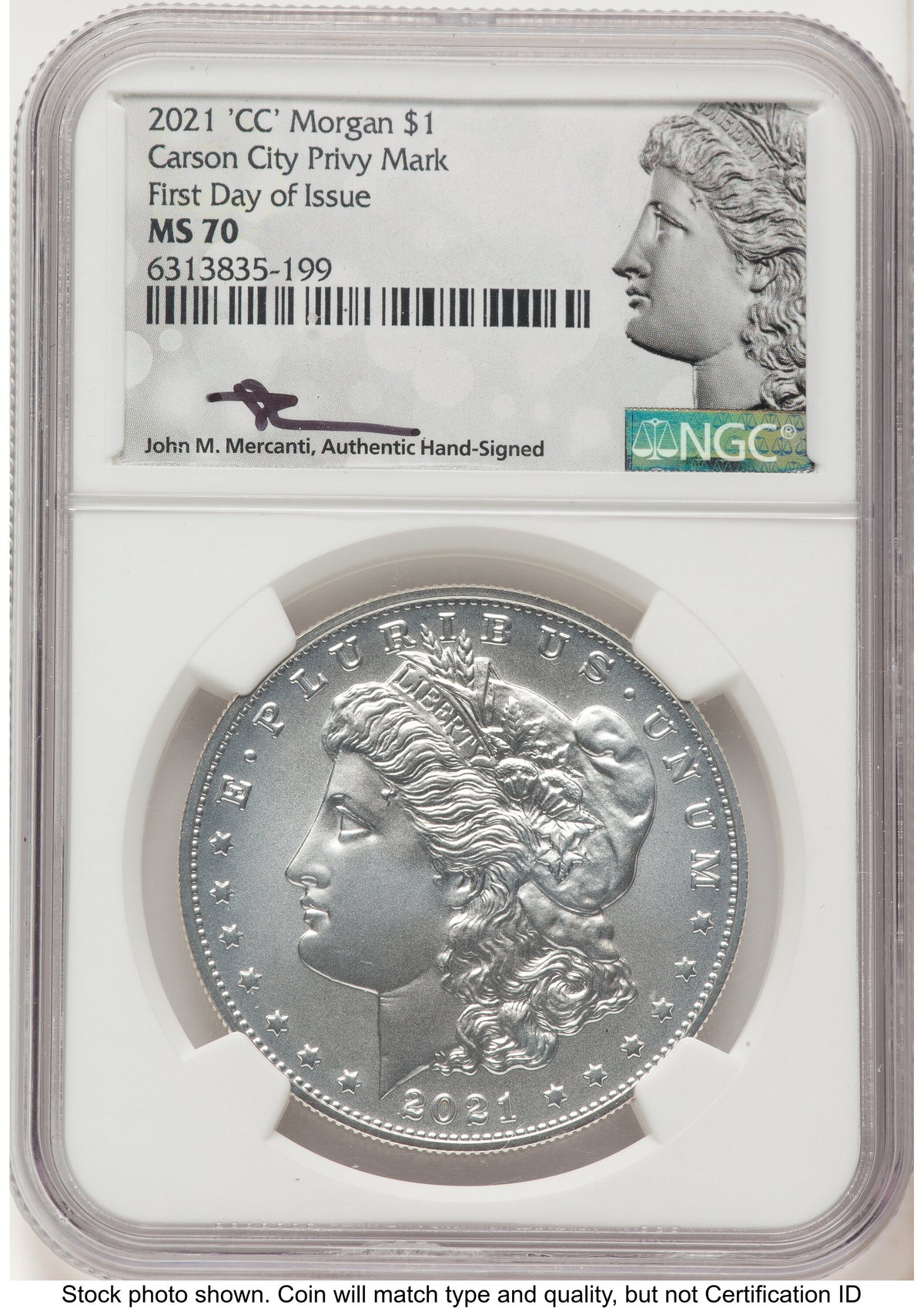 2021 6 Coin Morgan & Peace Dollar Set FDI John Morgan/Peace Label NGC MS70 Mercanti