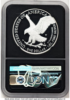 2021-W TY2 Proof Silver Eagle 1 oz FDI NGC PF70 Ed Moy (782862017)